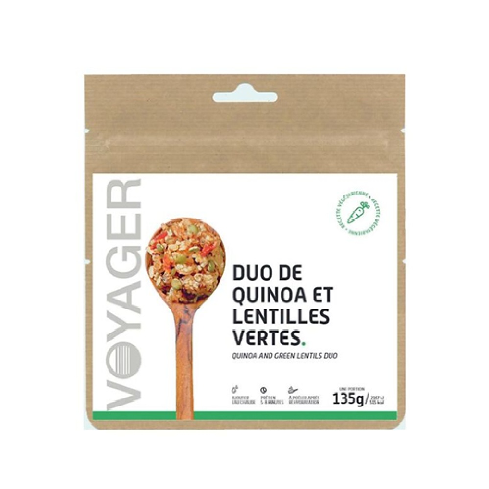 duo de quinoa et lentilles vertes