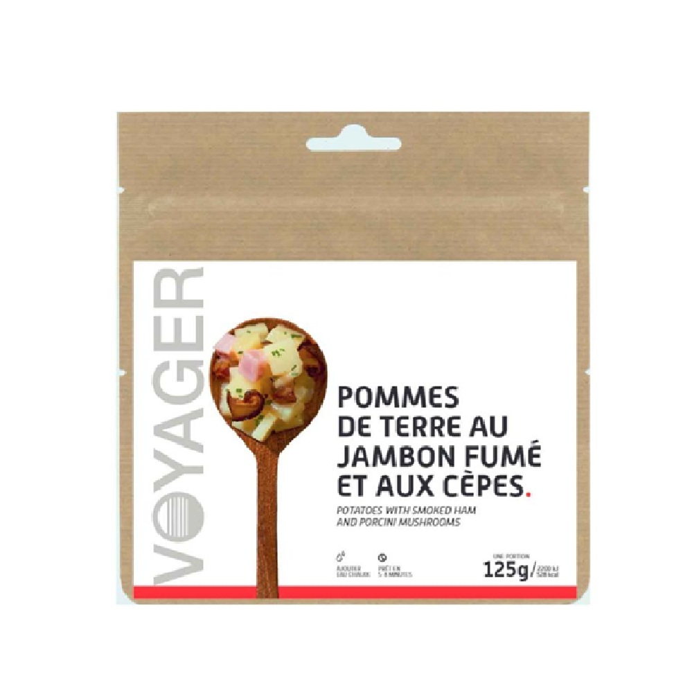 pomme de terre jambon fume aux cepes