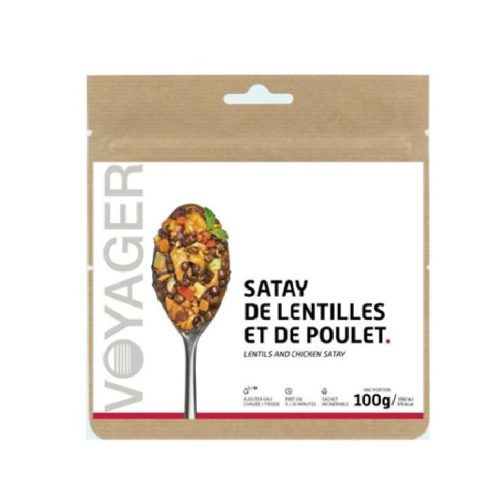 satay de lentilles et de poulet